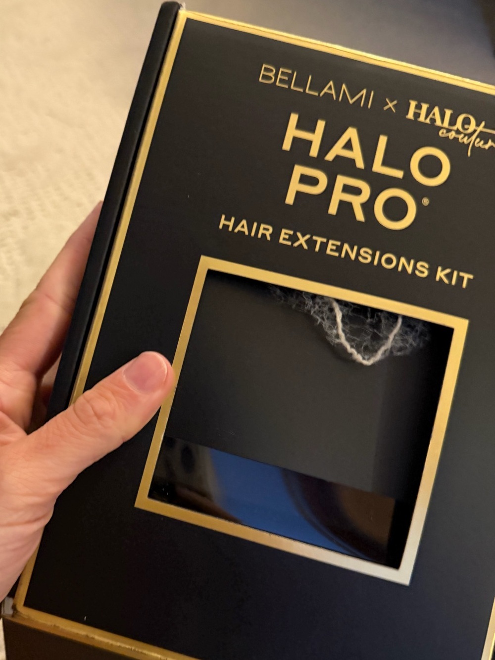BELLAMI Halo Pro Extensions Kit, Ash Brown/Ash Blonde #8/60 Balayage 20 IN NWT - Picture 6 of 13